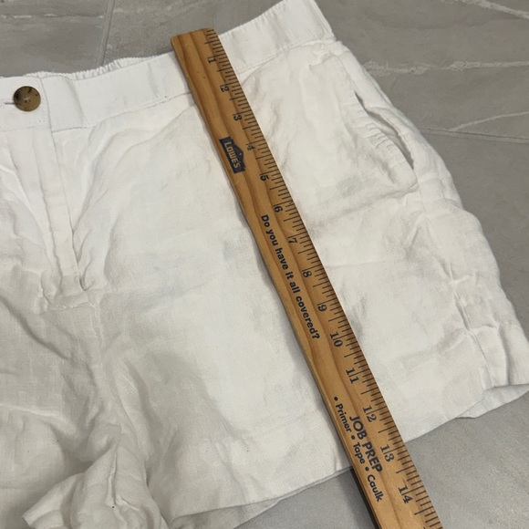 J.Crew White Linen Shorts Summer Casual Lightweight Women’s Shorts - Picture 6 of 7